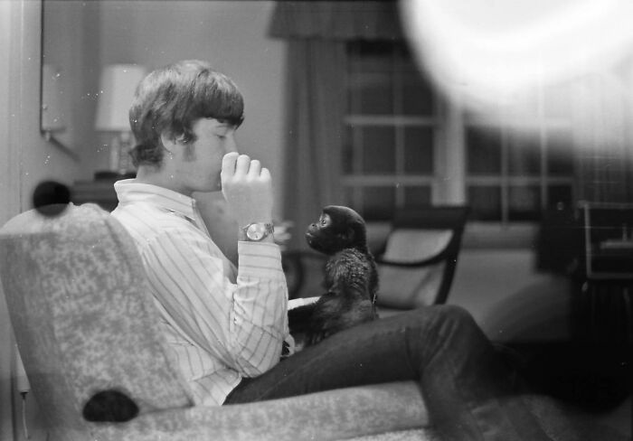 Lagathrix With My Brother Jim In The 1960s