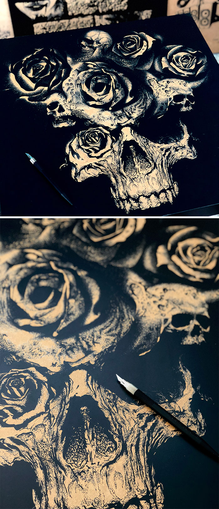 Skull And Roses