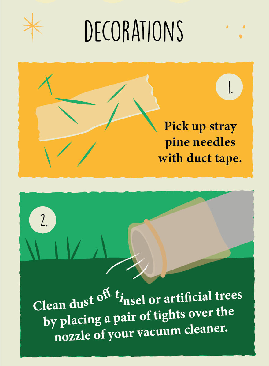 We Illustrated 25 Easy And Useful Home Hacks For Christmas