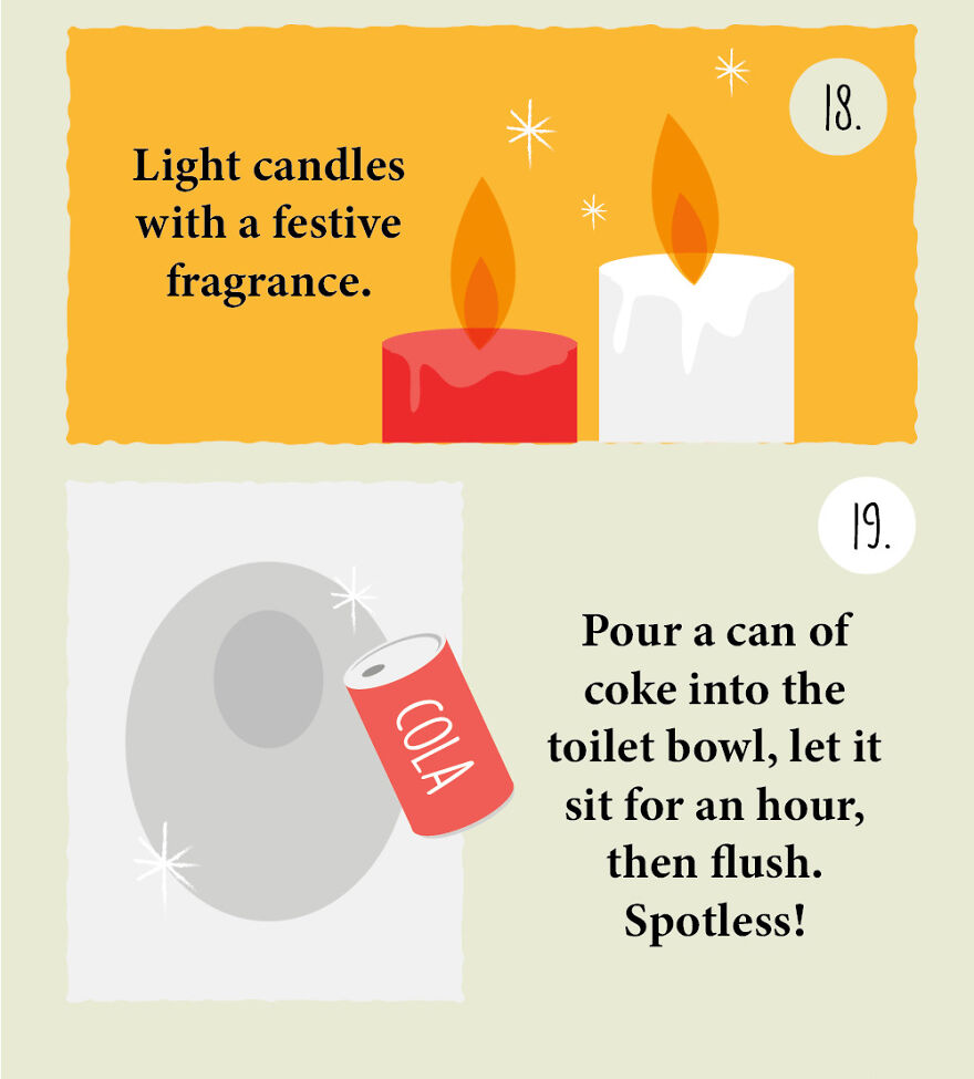 We Illustrated 25 Easy And Useful Home Hacks For Christmas