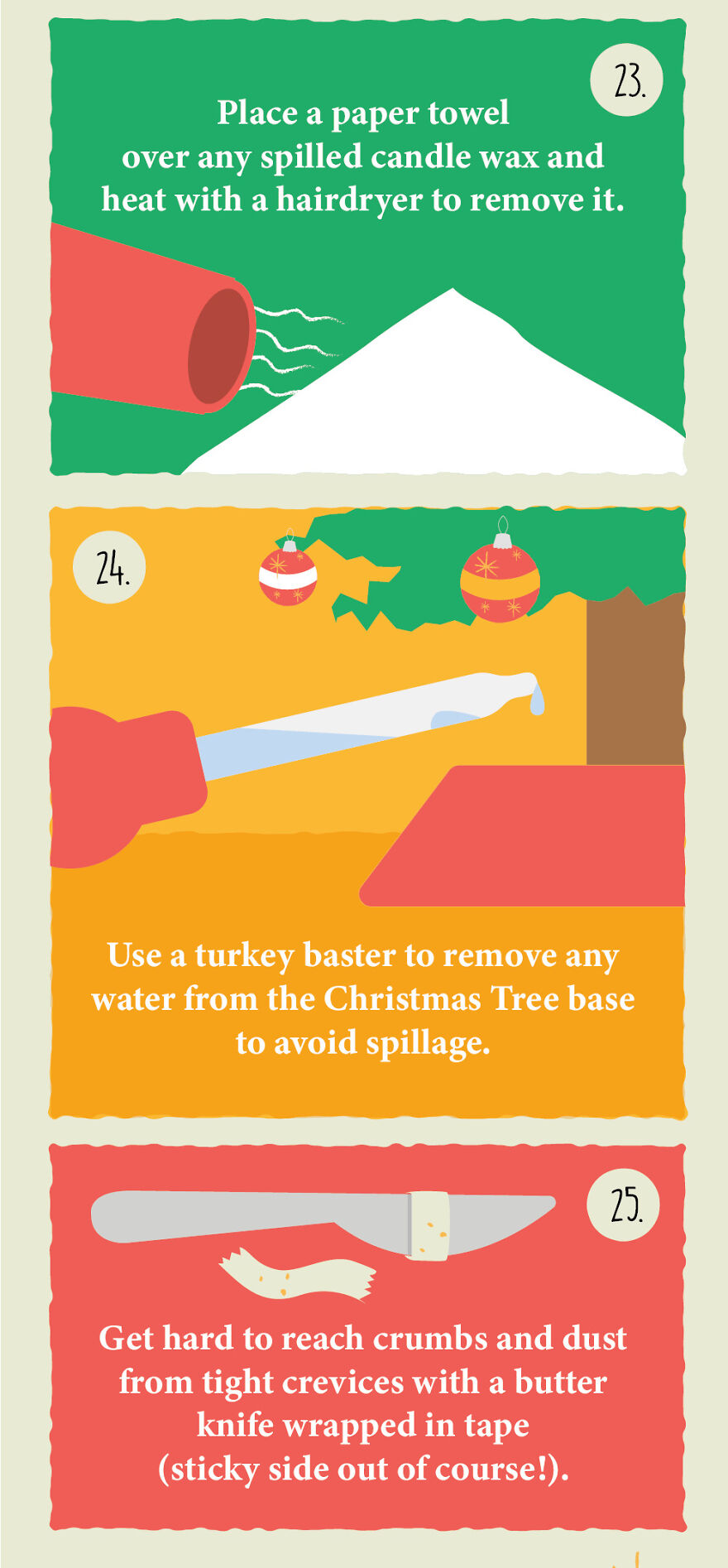 We Illustrated 25 Easy And Useful Home Hacks For Christmas