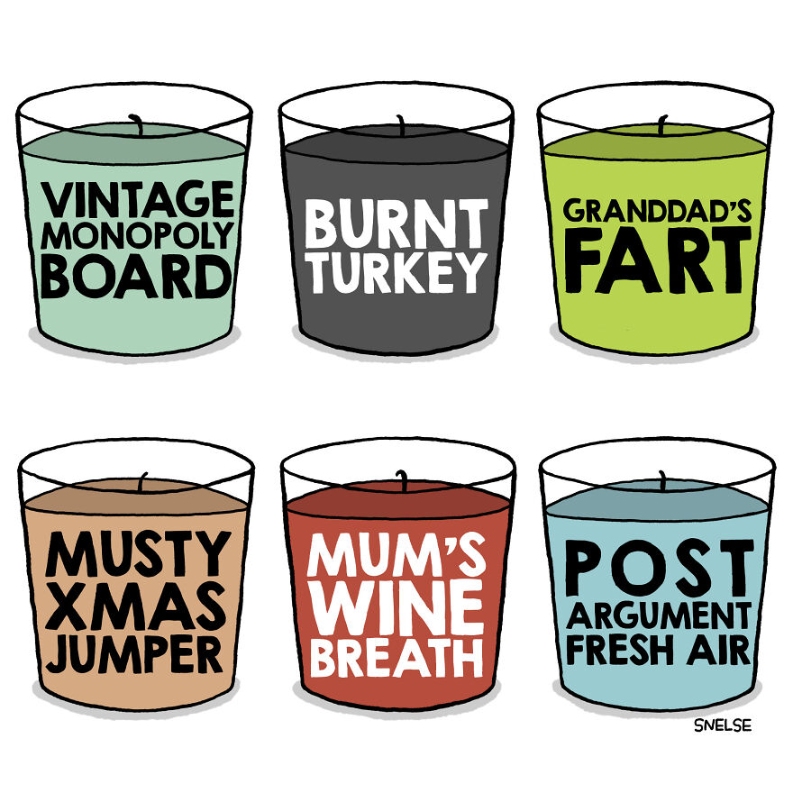 I Can't Be Home For Christmas Candles