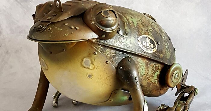 My 17 Steampunk Sculptures Created From Scrap