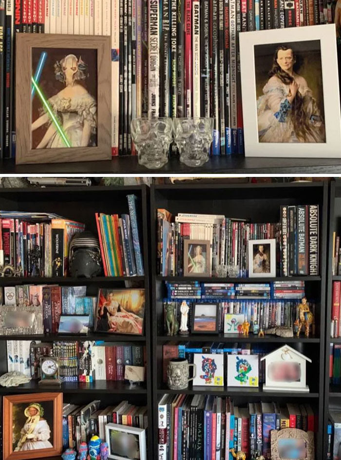 Husband Secretly Changes Framed Photos At Home To 'Star Wars' Art, Wife Doesn't Notice Husband Secretly Changes Framed Photos At Home To 'Star Wars' Art, Wife Doesn't Notice