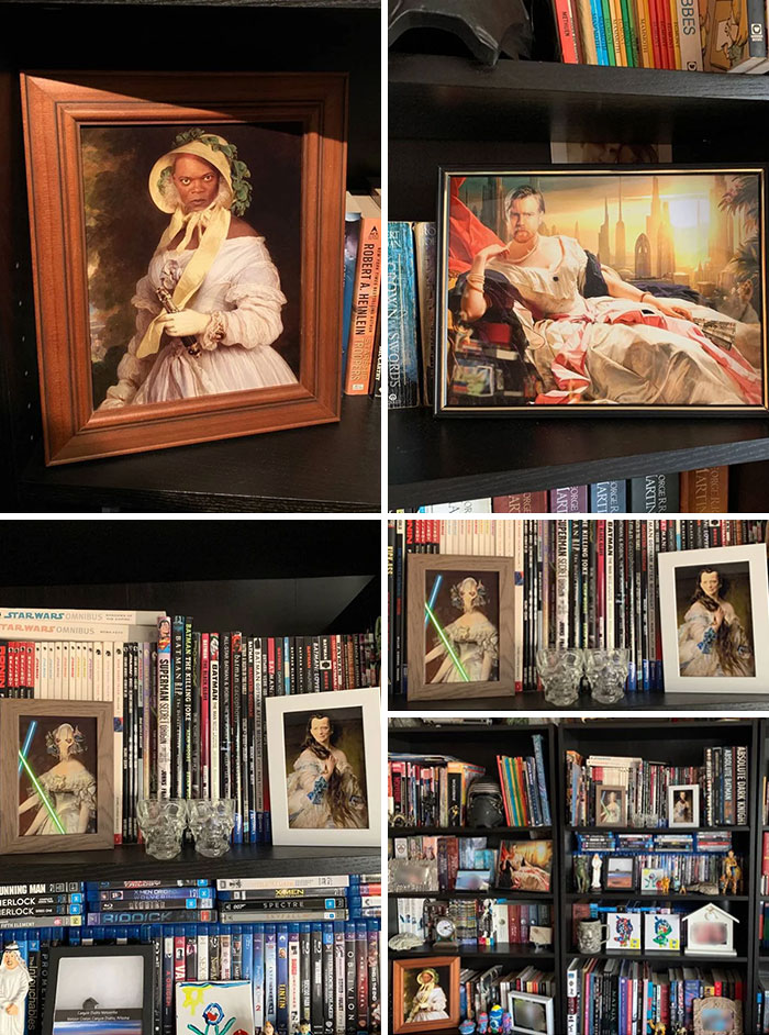 Husband Secretly Changes Framed Photos At Home To 'Star Wars' Art, Wife Doesn't Notice Husband Secretly Changes Framed Photos At Home To 'Star Wars' Art, Wife Doesn't Notice