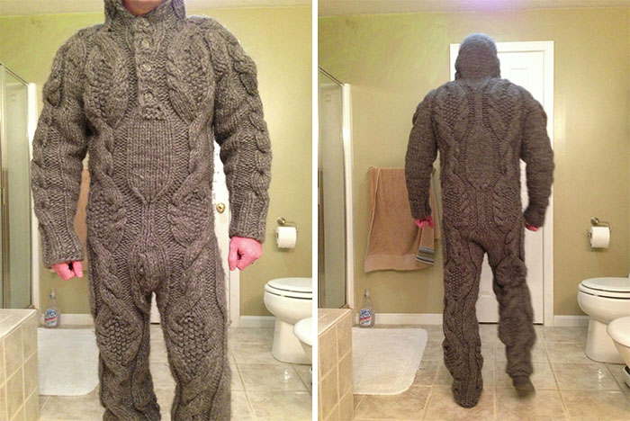 Adult Knit Onesie