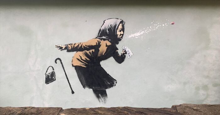 Banksy Ends 2020 With A COVID-19 Message In Bristol, England
