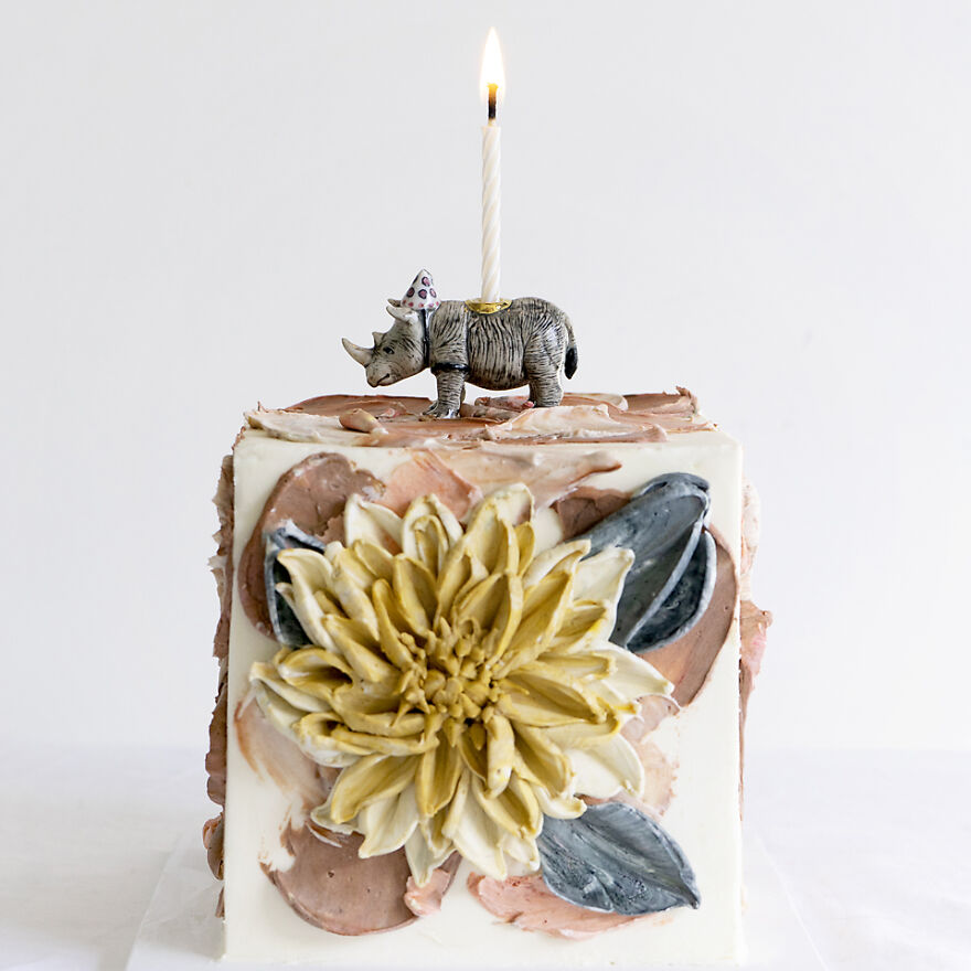 Dahlia Birthday Cake