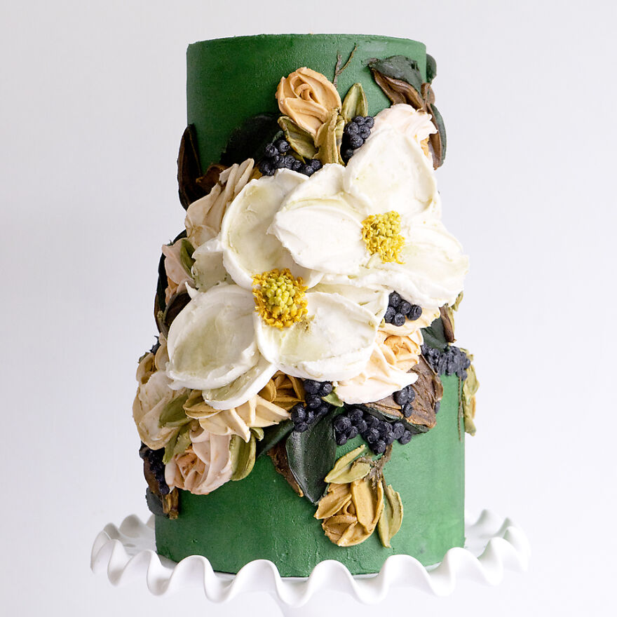 Emerald Magnolia Cake