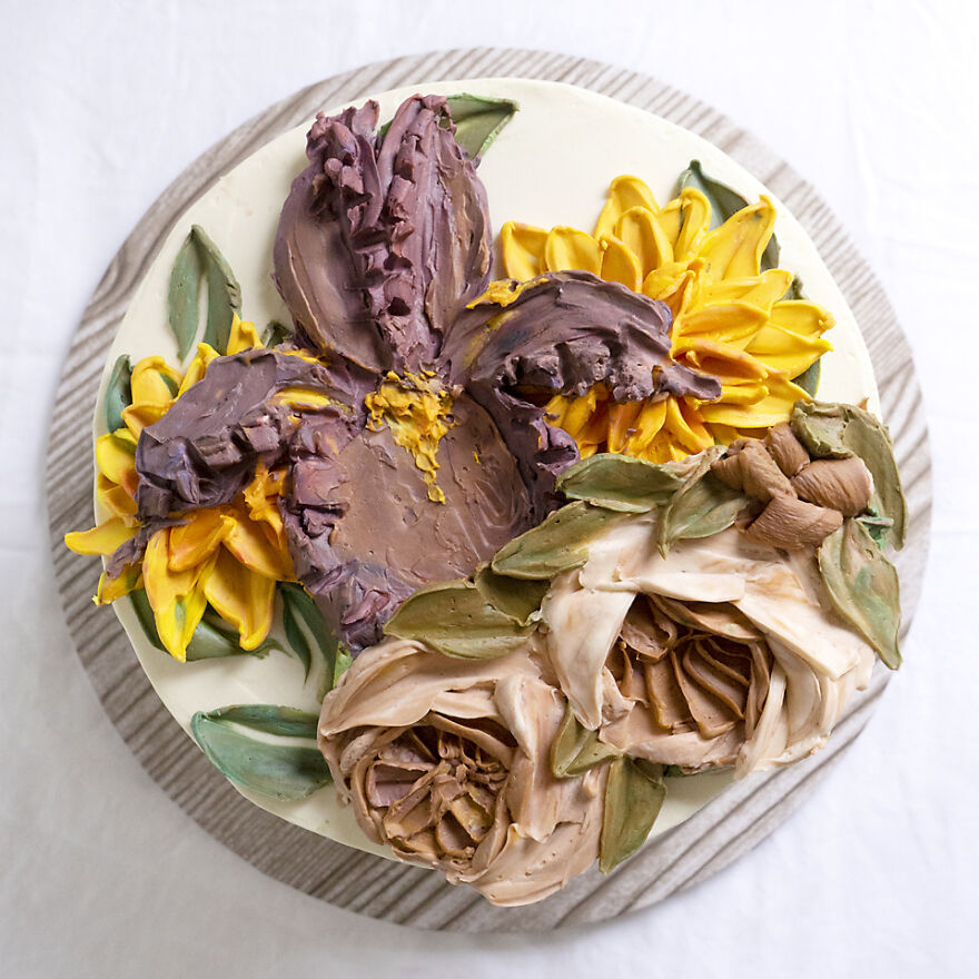 Iris And David Austin Roses