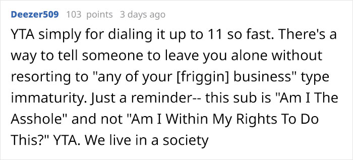 Person Snaps At A Stranger Who Says They Shouldn't Be Smoking, Asks If They're A Jerk Person Snaps At A Stranger Who Says They Shouldn't Be Smoking, Asks If They're A Jerk