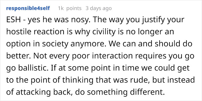 Person Snaps At A Stranger Who Says They Shouldn't Be Smoking, Asks If They're A Jerk Person Snaps At A Stranger Who Says They Shouldn't Be Smoking, Asks If They're A Jerk