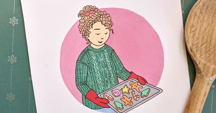 I Have Drawn 21 Festive Illustrations For My Advent Calendar For Christmas