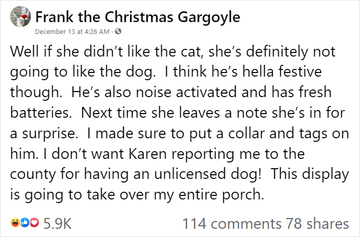 "Karen" Keeps Leaving Notes Complaining About Woman's Decorations, Woman Responds By Adding Even More "Karen" Keeps Leaving Notes Complaining About Woman's Decorations, Woman Responds By Adding Even More