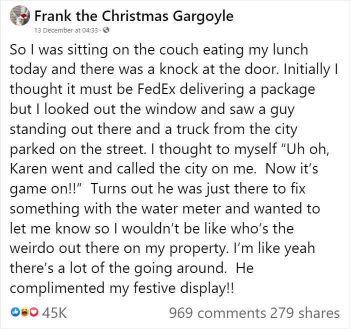 "Karen" Keeps Leaving Notes Complaining About Woman's Decorations, Woman Responds By Adding Even More