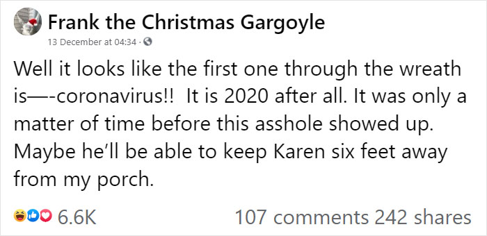 "Karen" Keeps Leaving Notes Complaining About Woman's Decorations, Woman Responds By Adding Even More