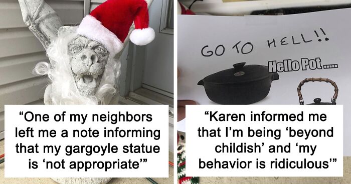 “Karen” Keeps Leaving Notes Complaining About Woman’s Decorations, Woman Responds By Adding Even More