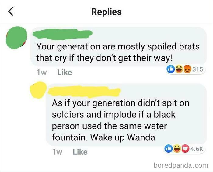 Boomer vs. Millenial