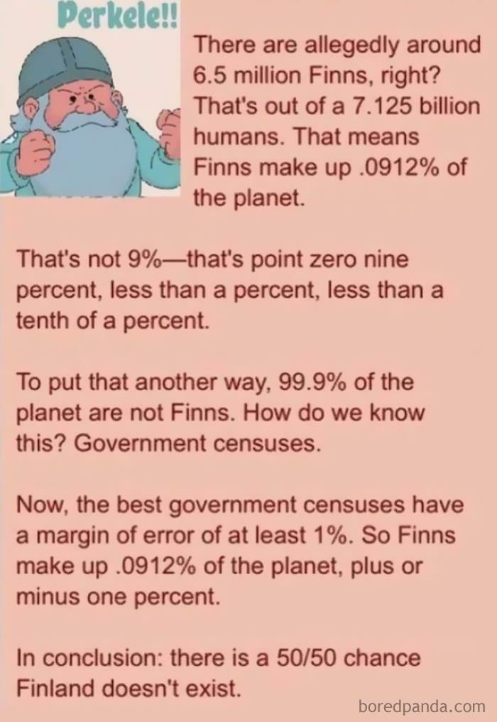 Finnish People Might Not Exist..?