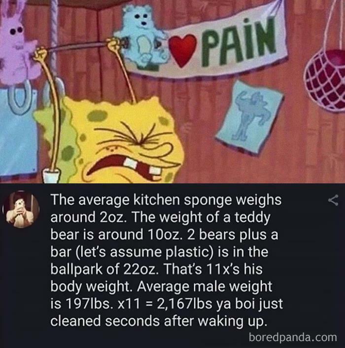 Spongebob Lowkey Ripped