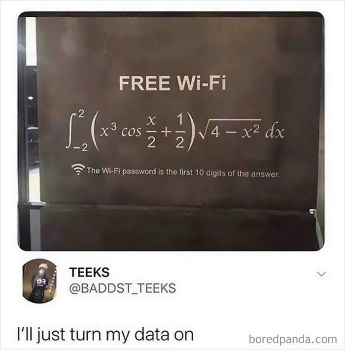 What Would The WiFi Password Be?