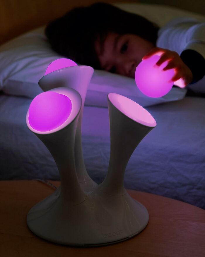 Glowing Nightlight Lamp With Removable Glow Balls For Trips To The Bathroom