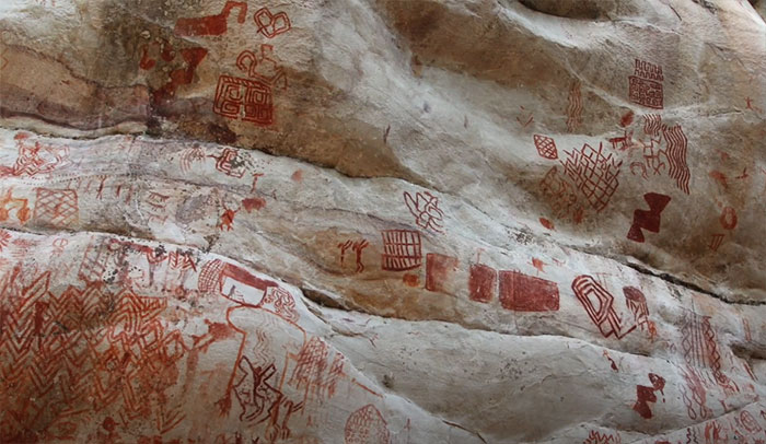 8 Miles Of Prehistoric Paintings Is Discovered In Remote Amazonia And It Showcases Animals That Are Long Gone By Now