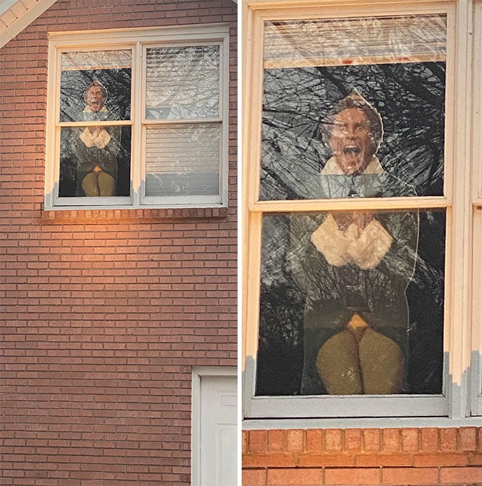 Our Subtle, Yet Brilliant, Christmas Decoration That I Think Is Underrated (As Seen From A Main Road At The Back Of Our Property)
