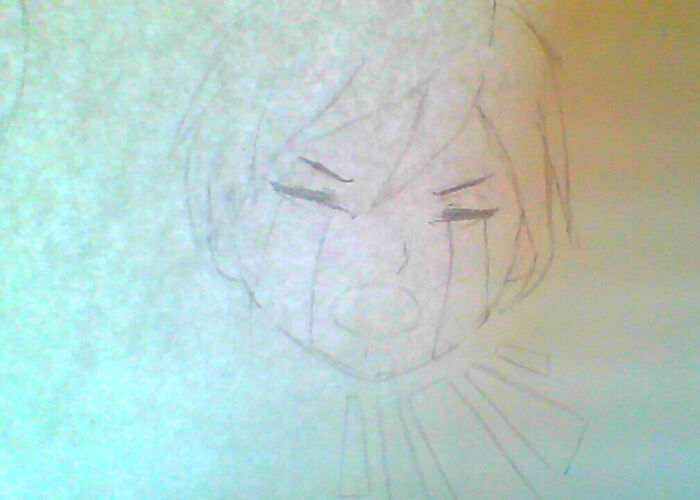 Crying Boy. Sorry For The Bad Picture. I Have A Bad Camera