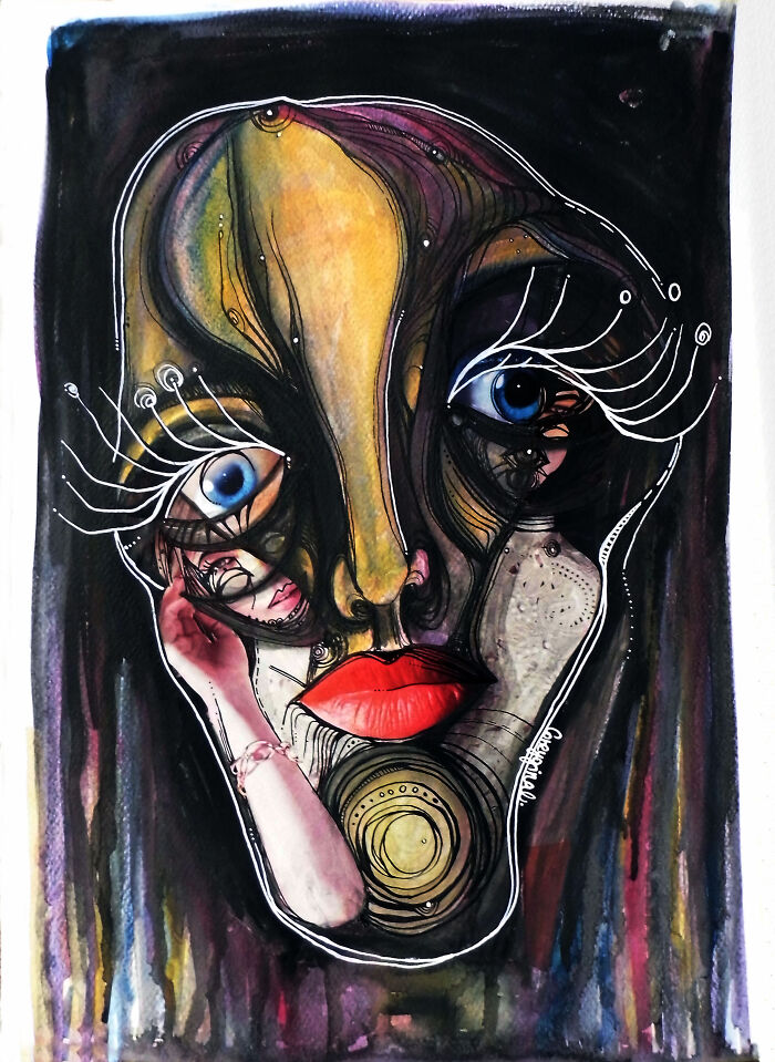 Painting A Portrait Of Quasimodo In Drag Was Not The Plan, But I Totally Nailed It :d