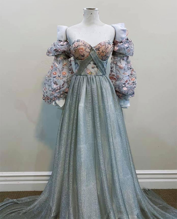 A Dress Made From Plastic Chainmail