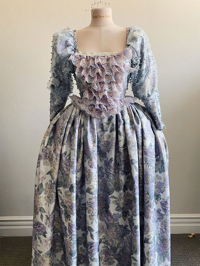 Rococo Marie Antoinette Made With 8$ Curtains And Lace From The Sides Of Pillows