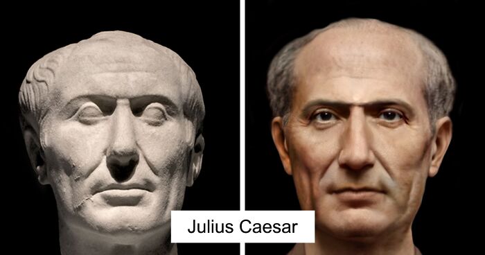 Guy Uses Modern Software To Restore The Faces Of Julius Caesar And 23 Other People From Ancient History