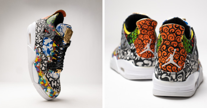 Artist Roberto Lugo Creates 2 Sneaker Masterpieces