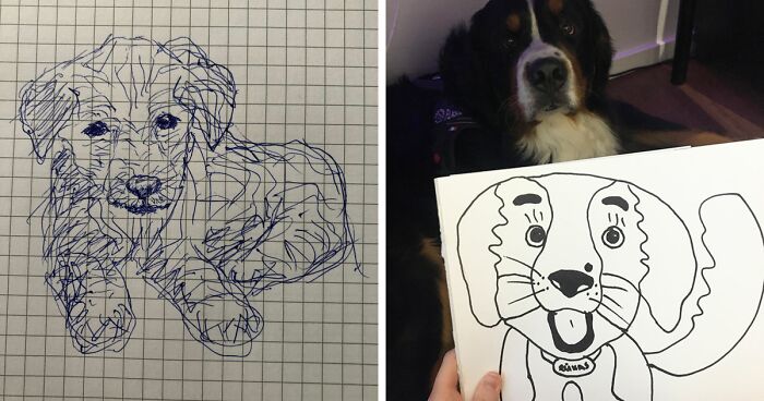 Hey Pandas, Draw A Dog With Your Non-Dominant Hand And Post The Result (Closed)