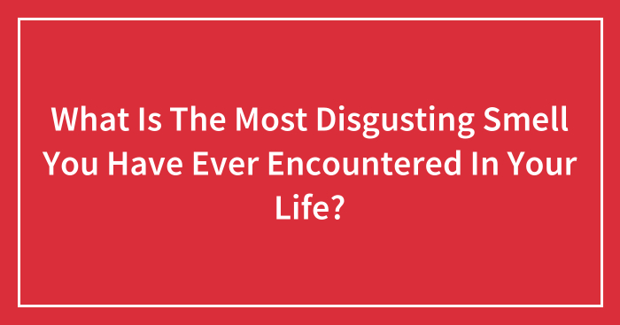 What Is The Most Disgusting Smell You Have Ever Encountered In Your Life?