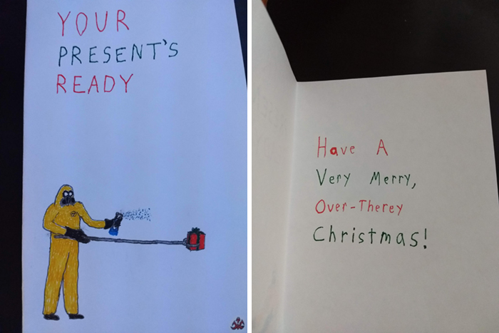 I Created This Christmas Card To Give To Someone Recovering From Covid