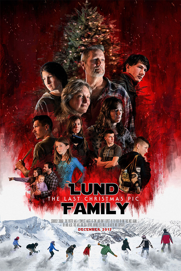 Got The Job Of Creating Our Family Christmas Picture This Year, Here's What I Came Up With