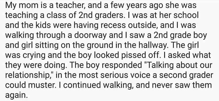 2nd Graders Having A "Relationship"