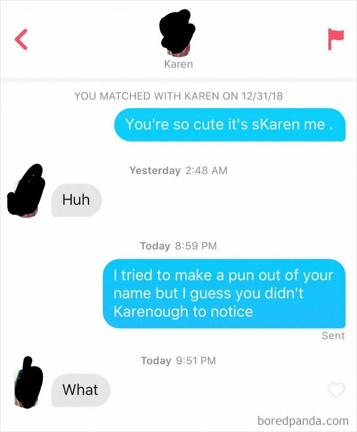 Went Right Over Her Head