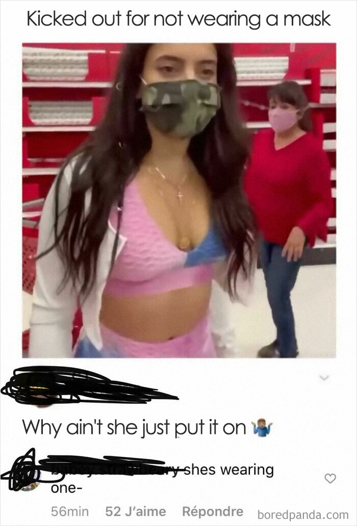 Why? She Can Just Put One On??