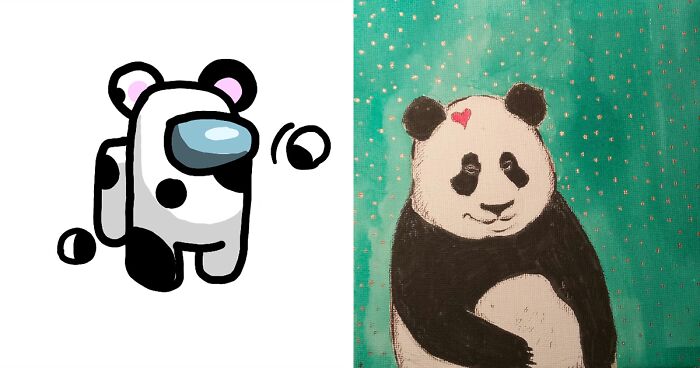 Hey Pandas, Draw The Bored Panda Mascot And Post Your Result Here (Closed)