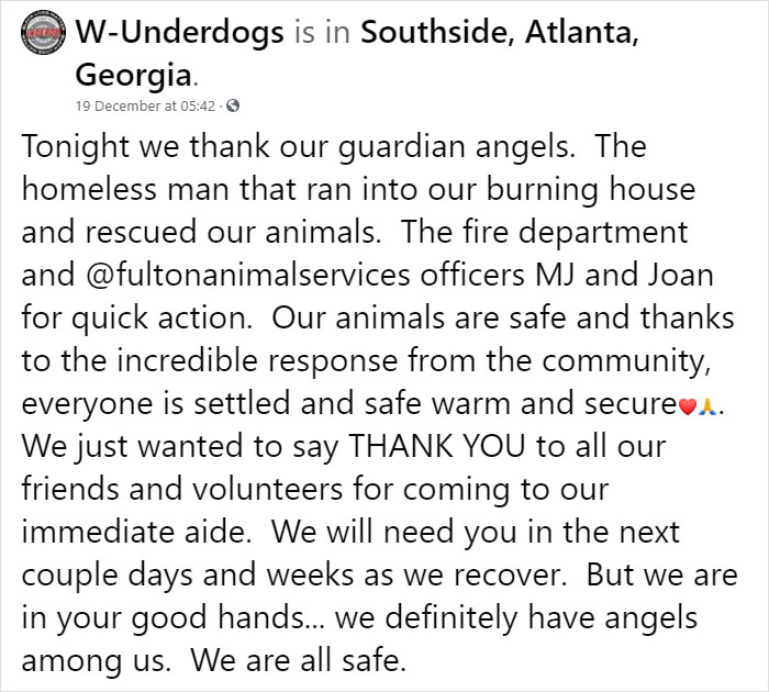 Homeless Man Rushes Into A Burning Animal Shelter - Saves Every Animal Homeless Man Rushes Into A Burning Animal Shelter - Saves Every Animal