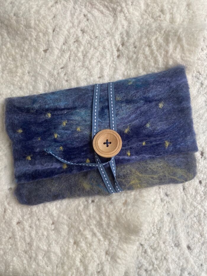 Recreating Art With Wool - Starry Night On The Rhône