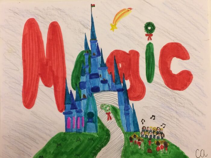 This Was For Choir. My Teacher Chose For Me To Draw A Lyric And This Is What I Provided Him Wit