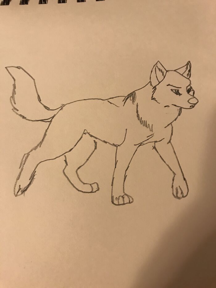 This Wolf Took Me About 3 Minutes It’s Not My Best Work