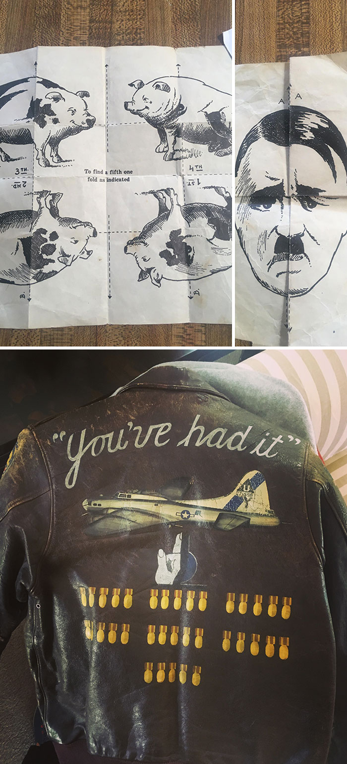 Found In The Pocket Of My Grandpa’s WW2 Bomber Jacket