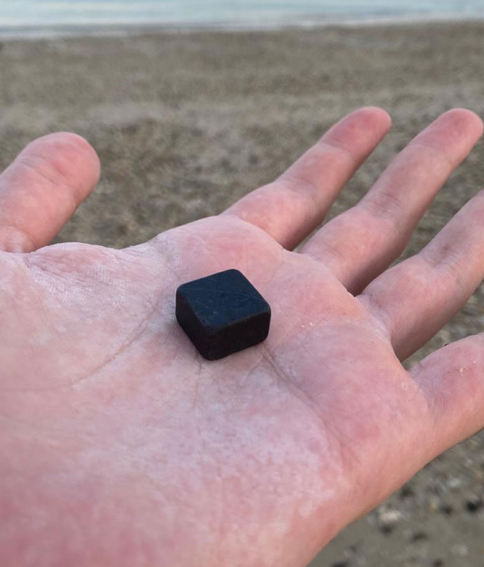 This Perfectly Square Rock I Found At The Beach