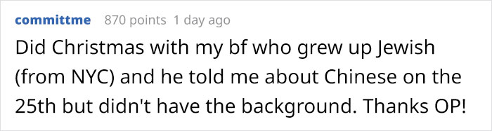 Twitter Thread Explains Why New York Jews Always Eat Chinese On Christmas