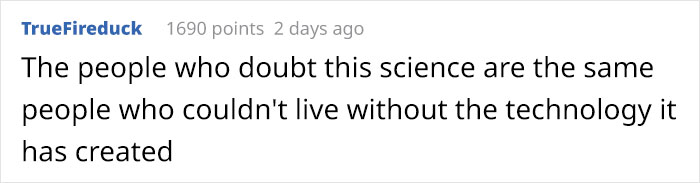 'Don't Talk If You Didn't Live In The Middle Ages': Person Doesn't Believe In Science, Gets Perfectly Shut Down 'Don't Talk If You Didn't Live In The Middle Ages': Person Doesn't Believe In Science, Gets Perfectly Shut Down